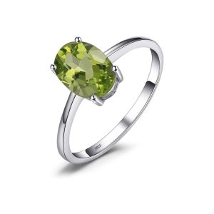 JewelryPalace Class Natural Gemstone Garnet  Rings for Women, - 图片 2