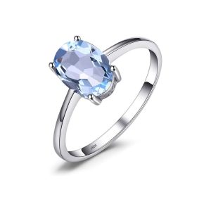JewelryPalace Class Natural Gemstone Garnet  Rings for Women, - 图片 3